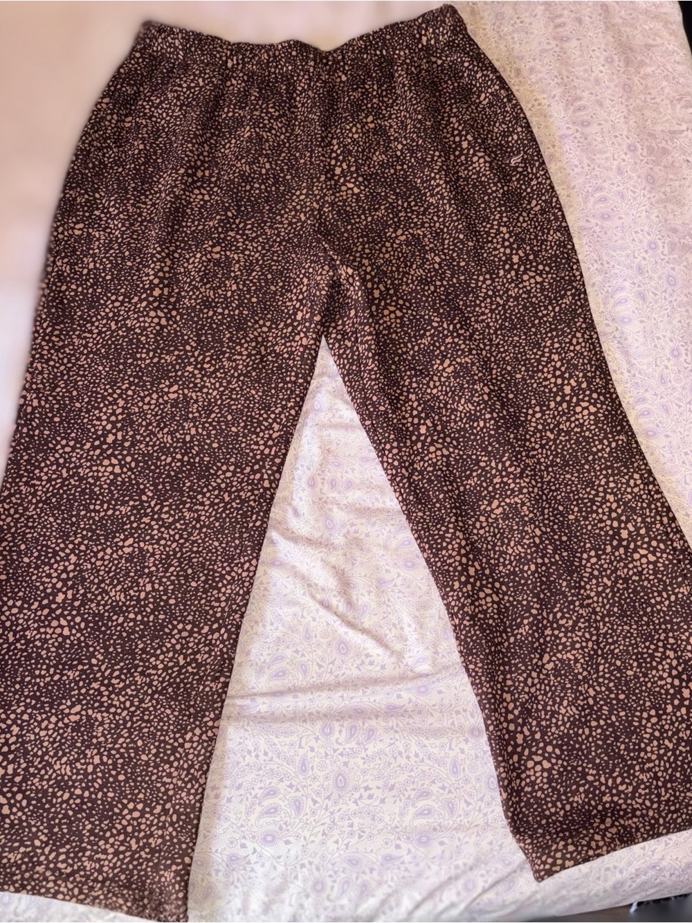 NWOT Fabletics Leopard Print Wide-Leg Pants